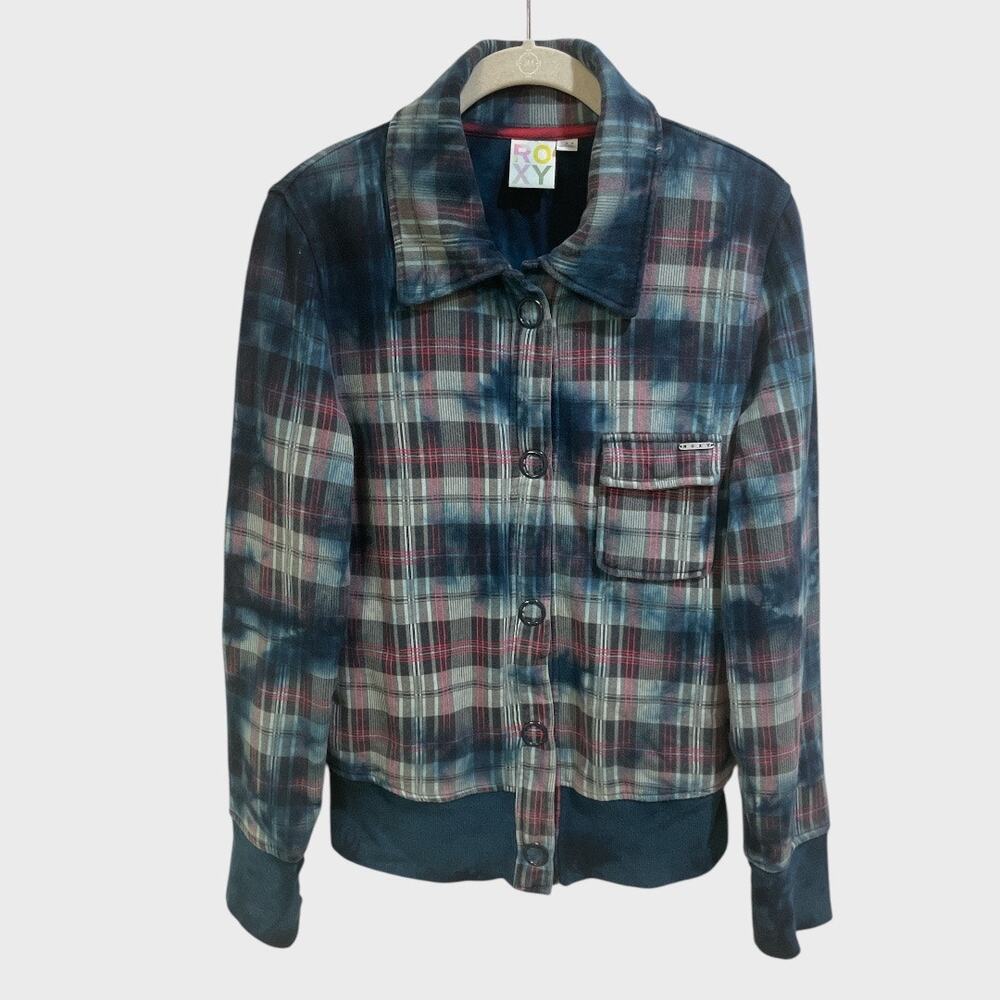 Retro Roxy Bleachers Sweatshirt Jacket Size Large - Picture 3 of 11